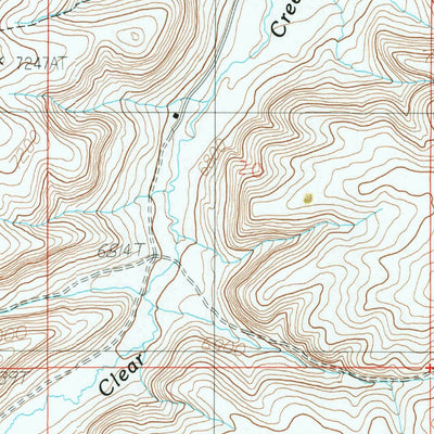 United States Geological Survey Fossil, WY (1985, 24000-Scale) digital map