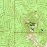 United States Geological Survey Foster Butte, OR (1966, 24000-Scale) digital map