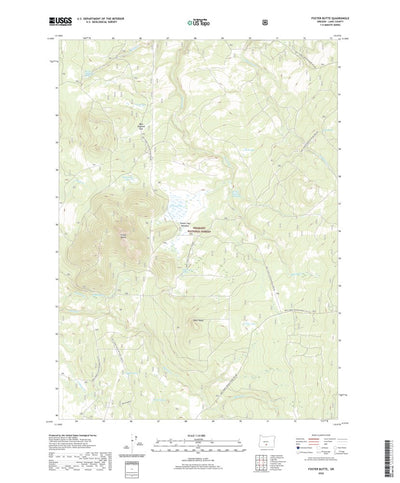 United States Geological Survey Foster Butte, OR (2020, 24000-Scale) digital map