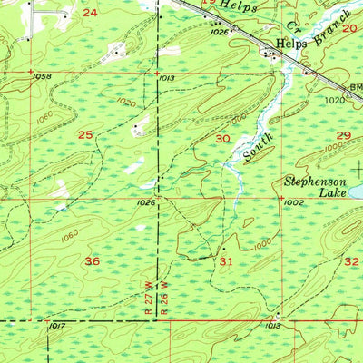 United States Geological Survey Foster City, MI (1956, 62500-Scale) digital map