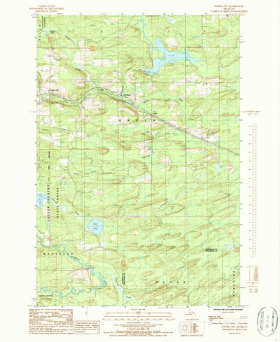 United States Geological Survey Foster City, MI (1986, 24000-Scale) digital map