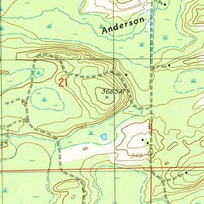 United States Geological Survey Foster City, MI (1986, 24000-Scale) digital map