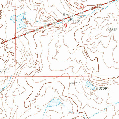 United States Geological Survey Foster Coulee, WA (1968, 24000-Scale) digital map