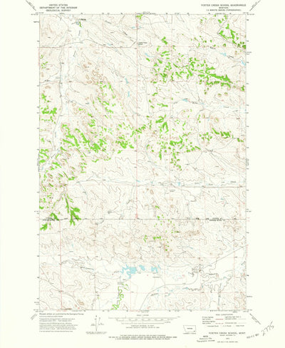 United States Geological Survey Foster Creek School, MT (1973, 24000-Scale) digital map