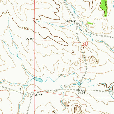 United States Geological Survey Foster Creek School, MT (1973, 24000-Scale) digital map