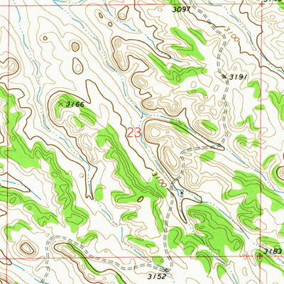 United States Geological Survey Foster Creek School, MT (1973, 24000-Scale) digital map