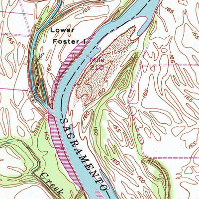 United States Geological Survey Foster Island, CA (1950, 24000-Scale) digital map