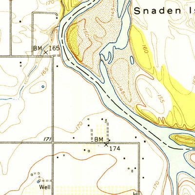 United States Geological Survey Foster Island, CA (1951, 24000-Scale) digital map