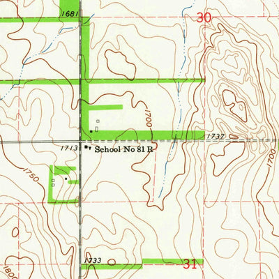United States Geological Survey Foster, NE (1963, 24000-Scale) digital map