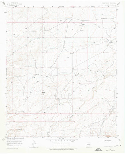 United States Geological Survey Foster Ranch, NM (1957, 24000-Scale) digital map