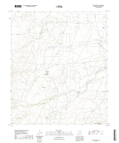 United States Geological Survey Foster Ranch, NM (2023, 24000-Scale) digital map