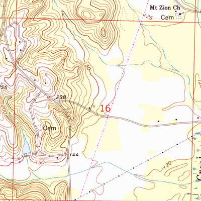 United States Geological Survey Fosters, AL (1969, 24000-Scale) digital map