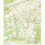 United States Geological Survey Fosters Falls, VA (1965, 24000-Scale) digital map