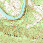 United States Geological Survey Fosters Falls, VA (1965, 24000-Scale) digital map