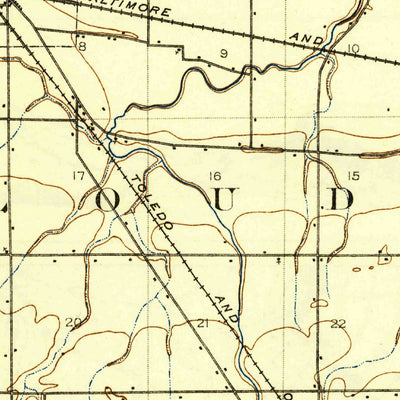 United States Geological Survey Fostoria, OH (1903, 62500-Scale) digital map