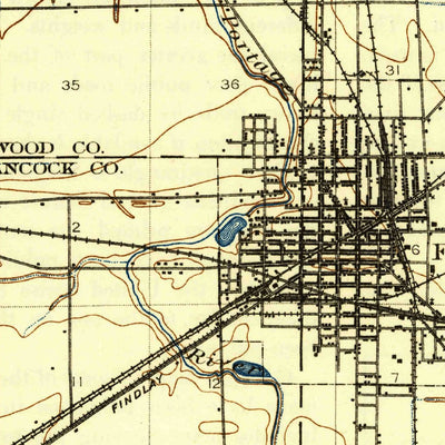 United States Geological Survey Fostoria, OH (1903, 62500-Scale) digital map