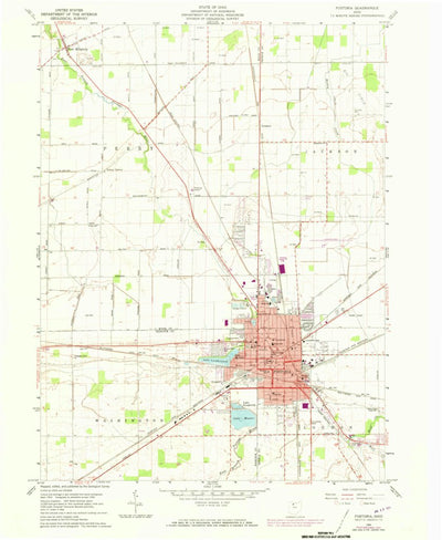 United States Geological Survey Fostoria, OH (1960, 24000-Scale) digital map