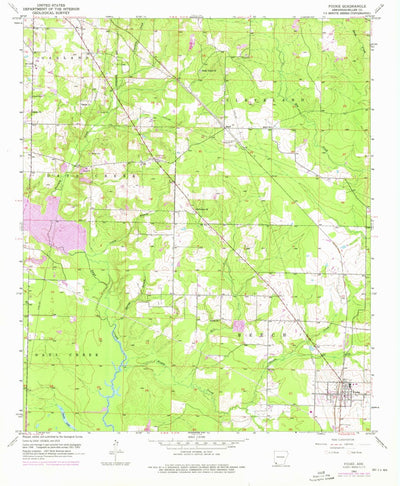 United States Geological Survey Fouke, AR (1952, 24000-Scale) digital map