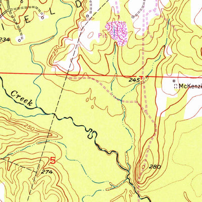 United States Geological Survey Fouke SE, AR (1952, 24000-Scale) digital map