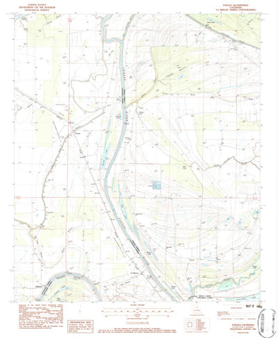 United States Geological Survey Foules, LA (1983, 24000-Scale) digital map