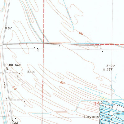 United States Geological Survey Foules, LA (1983, 24000-Scale) digital map