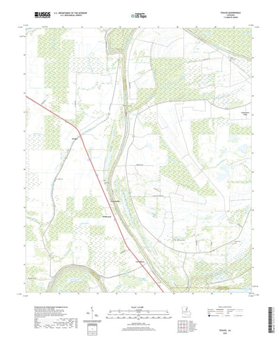 United States Geological Survey Foules, LA (2020, 24000-Scale) digital map