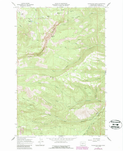 United States Geological Survey Foundation Ridge, WA (1967, 24000-Scale) digital map
