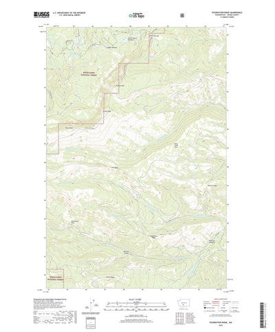 United States Geological Survey Foundation Ridge, WA (2020, 24000-Scale) digital map