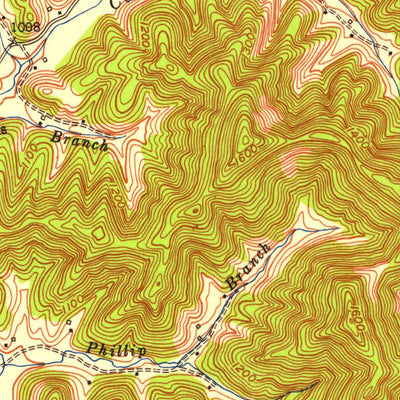 United States Geological Survey Fount, KY (1952, 24000-Scale) digital map
