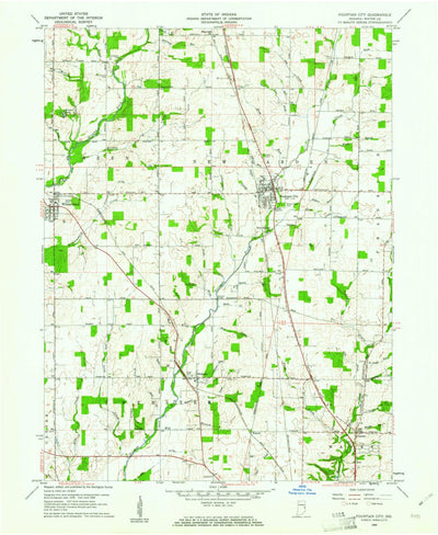 United States Geological Survey Fountain City, IN (1960, 24000-Scale) digital map