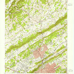 United States Geological Survey Fountain City, TN (1953, 24000-Scale) digital map