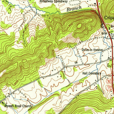 United States Geological Survey Fountain City, TN (1953, 24000-Scale) digital map