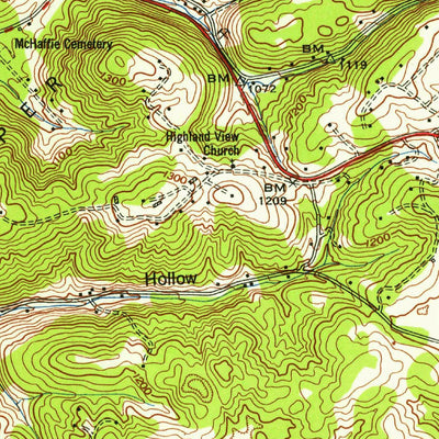 United States Geological Survey Fountain City, TN (1953, 24000-Scale) digital map