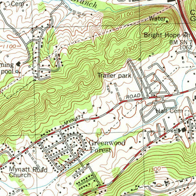 United States Geological Survey Fountain City, TN (1978, 24000-Scale) digital map