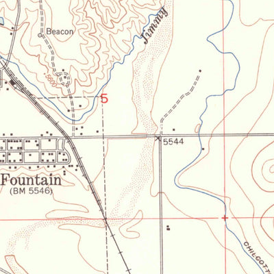 United States Geological Survey Fountain, CO (1948, 24000-Scale) digital map