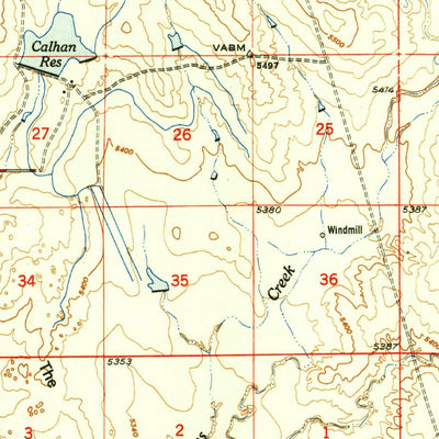 United States Geological Survey Fountain, CO (1951, 62500-Scale) digital map