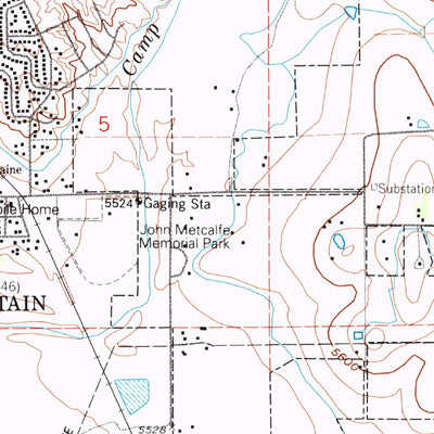 United States Geological Survey Fountain, CO (1961, 24000-Scale) digital map
