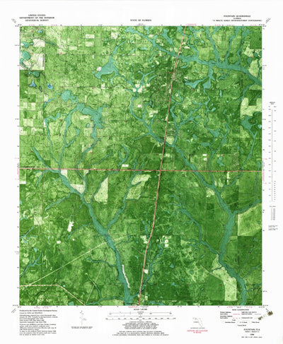United States Geological Survey Fountain, FL (1982, 24000-Scale) digital map