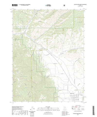 United States Geological Survey Fountain Green North, UT (2023, 24000-Scale) digital map
