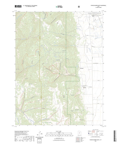 United States Geological Survey Fountain Green South, UT (2023, 24000-Scale) digital map