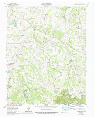 United States Geological Survey Fountain Head, TN (1958, 24000-Scale) digital map