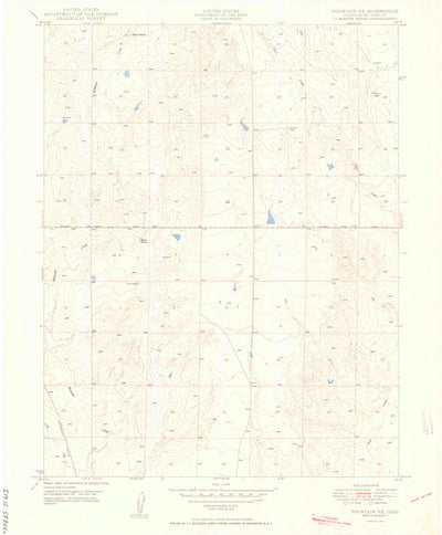 United States Geological Survey Fountain NE, CO (1950, 24000-Scale) digital map