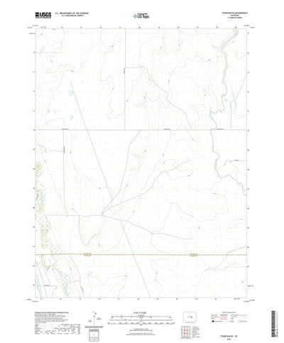 United States Geological Survey Fountain SE, CO (2022, 24000-Scale) digital map