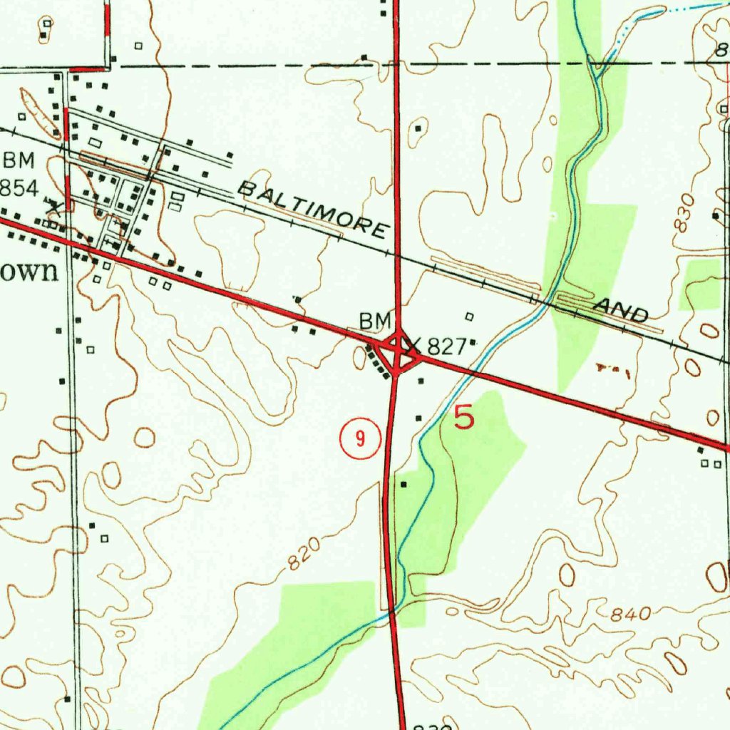 Fountaintown, IN (1952, 24000-Scale) Map by United States Geological ...