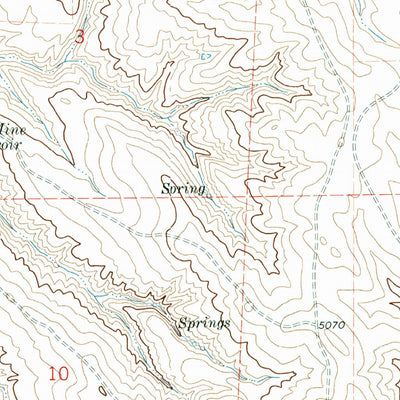 United States Geological Survey Four Bar J Ranch, WY (1971, 24000-Scale) digital map