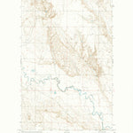 United States Geological Survey Four Buttes NE, MT (1973, 24000-Scale) digital map