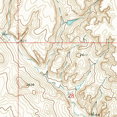 United States Geological Survey Four Buttes NE, MT (1973, 24000-Scale) digital map