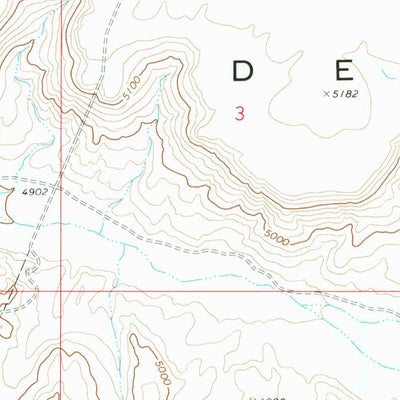 United States Geological Survey Four Corners, ID (1973, 24000-Scale) digital map