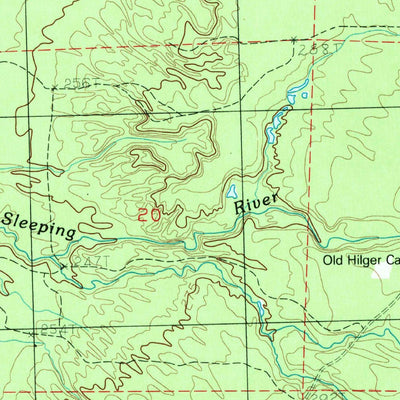 United States Geological Survey Four Corners, MI (1982, 25000-Scale) digital map