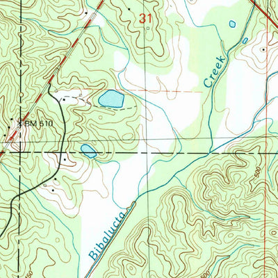 United States Geological Survey Four Corners, MS (1989, 24000-Scale) digital map